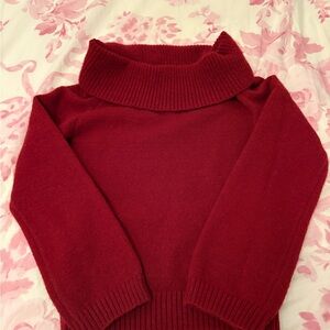Amazon Over-The-Shoulder Red Small Sweater